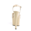 ADORE-709 Plateau Sandaletten Lack Creme | Pleaser