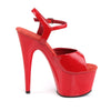 ADORE-709 Sandalette Plateauschuhe Rot | Pleaser