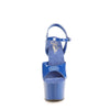 ADORE-709 Plateau Sandaletten - Blau von Pleaser – Ansicht 2