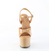 ADORE-709 Plateau Sandaletten Beige Lack von Pleaser – Ansicht 2