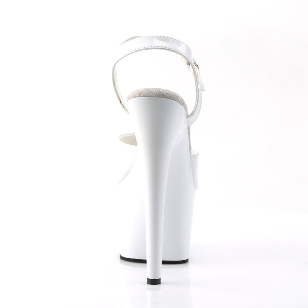 ADORE-709 Plateau Sandaletten Weiss von Pleaser – Ansicht 4
