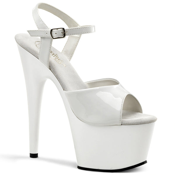 ADORE-709 Plateau Sandaletten Weiss von Pleaser