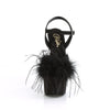 ADORE-709F Plateau Sandaletten Schwarz | Pleaser