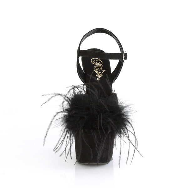 ADORE-709F Plateau Sandaletten Schwarz | Pleaser
