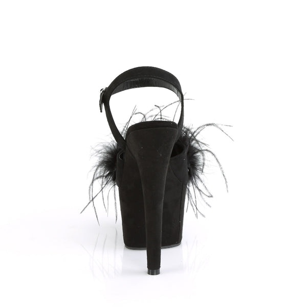 ADORE-709F Plateau Sandaletten Schwarz | Pleaser