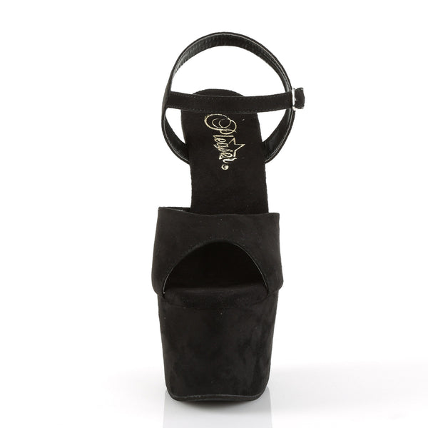 ADORE-709FS Plateau Sandaletten Schwarz von Pleaser – Ansicht 2