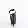 ADORE-709GP Plateau Sandaletten Schwarz/Glitzer von Pleaser – Ansicht 4