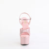 ADORE-709GP Plateau Sandaletten Rosa Glitzer | Pleaser