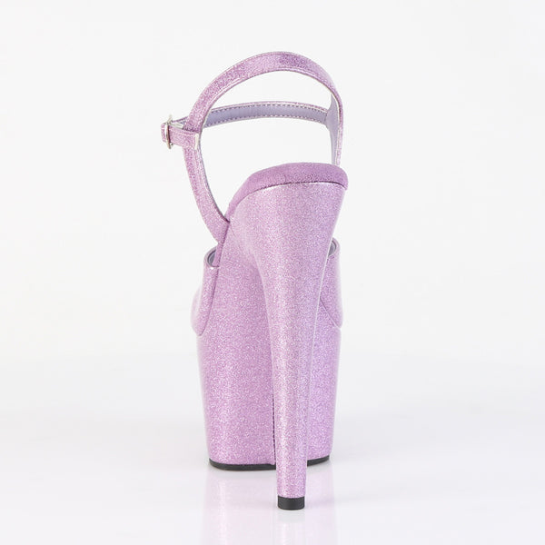 ADORE-709GP Plateau Sandaletten Violett | Pleaser