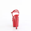 ADORE-709GP - Plateau High Heel Sandaletten - Rot mit Glitzer von Pleaser – Ansicht 4