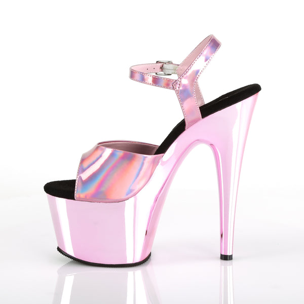 ADORE-709HGCH Plateau Sandaletten Baby Pink Chrom | Pleaser