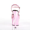 ADORE-709HGCH Plateau Sandaletten Baby Pink Chrom | Pleaser