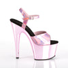 ADORE-709HGCH Plateau Sandaletten Baby Pink Chrom | Pleaser
