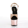 ADORE-709HGCH Plateau Sandaletten Rose Gold Chrom von Pleaser – Ansicht 2