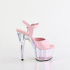 ADORE-709HT - Plateau High Heel Sandaletten - Rosa Schimmernd von Pleaser – Ansicht 5