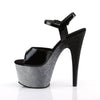 ADORE-709OMBRE Plateau Sandaletten Silber/Schwarz von Pleaser – Ansicht 3