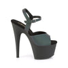 ADORE-709REFL Plateau Sandaletten Neon Schwarz | Pleaser
