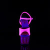 ADORE-709UVT Plateau Sandaletten - Hotpink Glow von Pleaser – Ansicht 2