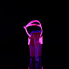 ADORE-709UVT Plateau Sandaletten - Hotpink Glow von Pleaser – Ansicht 4