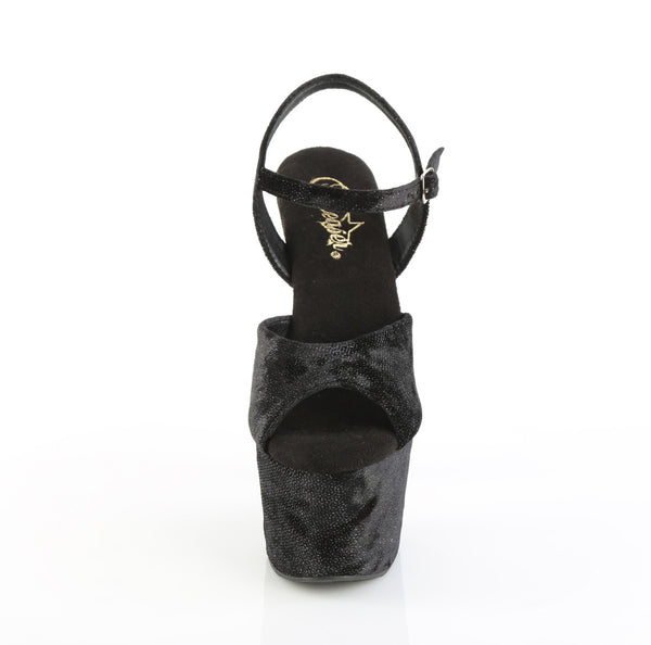 ADORE-709WR Sandalette Plateauschuhe Schwarz | Pleaser