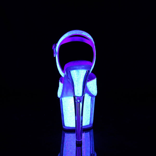 ADORE-710UVG Plateau Sandaletten Rosa Opal UV von Pleaser – Ansicht 4