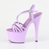 ADORE-713 Plateau Sandaletten Violett Lack von Pleaser – Ansicht 3