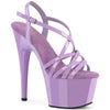 ADORE-713 Plateau Sandaletten Violett Lack von Pleaser