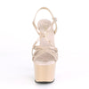 ADORE-713 Plateau Sandaletten Lack Nude von Pleaser – Ansicht 2