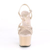 ADORE-713 Plateau Sandaletten Lack Nude | Pleaser SALE
