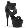 ADORE-720 Sandalette Plateauschuhe Schwarz von Pleaser