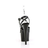ADORE-724 Plateau Sandaletten - Schwarz Lack von Pleaser – Ansicht 4