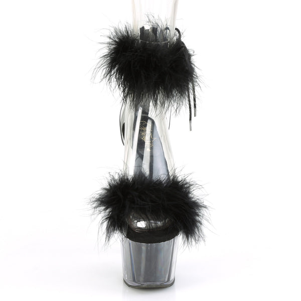 ADORE-724F Plateau Sandaletten Schwarz | Pleaser
