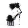 ADORE-724F Plateau Sandaletten Schwarz | Pleaser