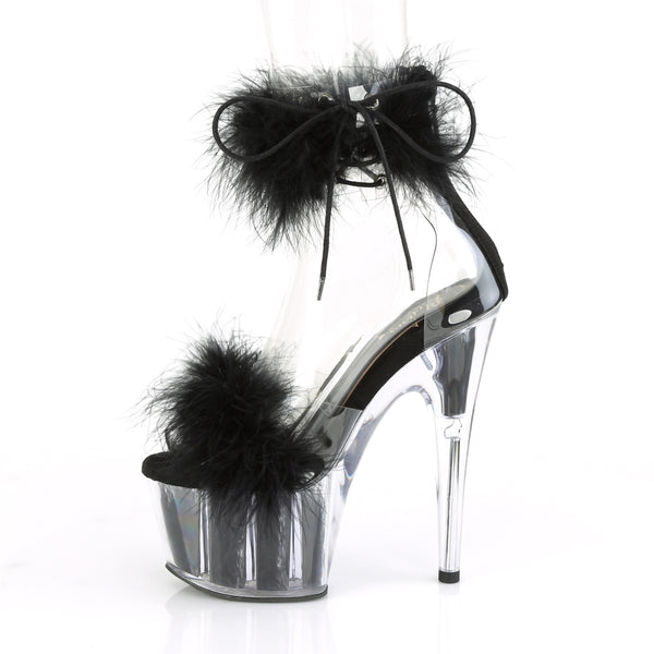 ADORE-724F Plateau Sandaletten Schwarz | Pleaser
