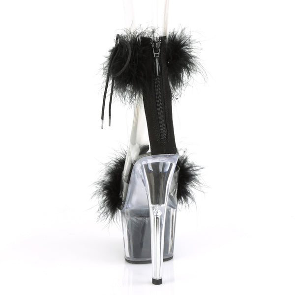 ADORE-724F Plateau Sandaletten Schwarz | Pleaser