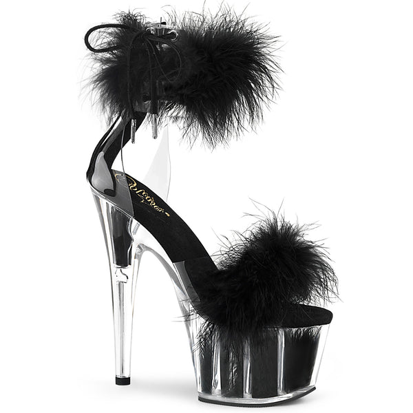 ADORE-724F Plateau Sandaletten Schwarz | Pleaser