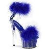 ADORE-724F Plateau Sandaletten Blau | Pleaser