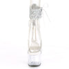ADORE-724RS-02 Plateau Sandaletten - Weiss/Transparent von Pleaser – Ansicht 2
