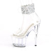 ADORE-724RS-02 Plateau Sandaletten - Weiss/Transparent von Pleaser – Ansicht 3