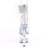 ADORE-724RS-02 Plateau Sandaletten - Weiss/Transparent von Pleaser – Ansicht 4
