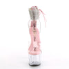 ADORE-724RS Plateau Sandaletten Rosa Transparent | Pleaser