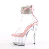 ADORE-724RS Plateau Sandaletten Rosa Transparent | Pleaser