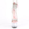 ADORE-727RS Plateau Sandaletten - Pink/Transparent von Pleaser – Ansicht 2