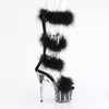 ADORE-728F Plateau Sandaletten Schwarz | Pleaser