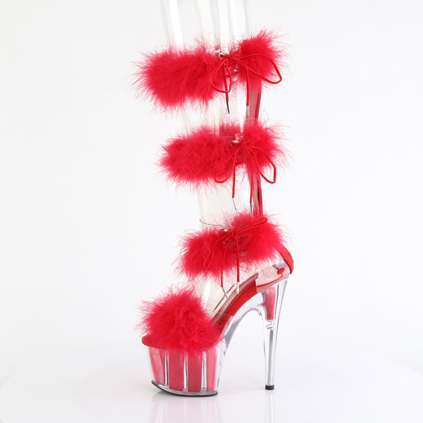 ADORE-728F Plateau Sandaletten Rot | Pleaser