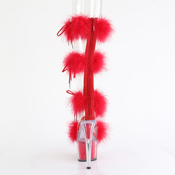 ADORE-728F Plateau Sandaletten Rot | Pleaser