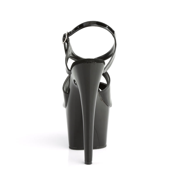 ADORE-730 Plateau Sandaletten Lack Schwarz von Pleaser – Ansicht 4