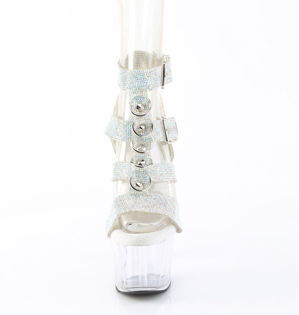 ADORE-756RS Plateau Sandaletten Transparent | Pleaser