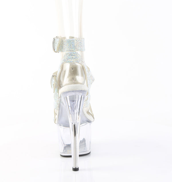 ADORE-756RS Plateau Sandaletten Transparent | Pleaser