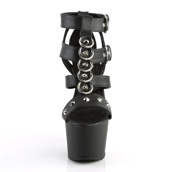 ADORE-758 Plateau Sandaletten Schwarz | Pleaser